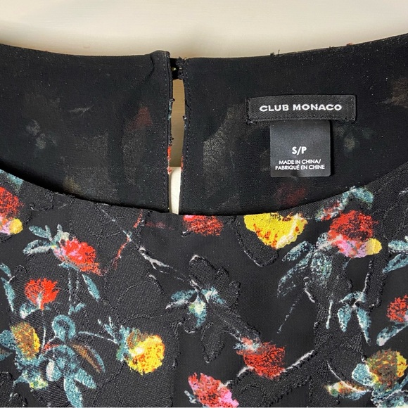 Club Monaco Taisie Bell-Sleeve Floral Blouse - Picture 9 of 11